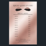 Prospectus 14 Cm X 21,6 Cm Makeup Artist Eyelash<br><div class="desc">Liste des prix des flyers Eyelash Extensions dans les couleurs de rose or. Par "personnaliser davantage",  vous pouvez choisir et modifier individuellement la police de caractères,  la couleur,  la position,  etc. Ce produit n'utilise pas de particules de brillant,  l'or rose n'est que la couleur.</div>