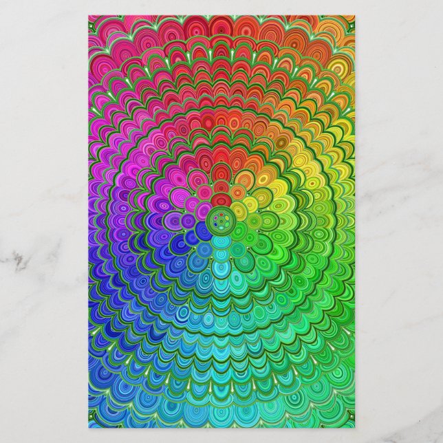 Prospectus 14 Cm X 21,6 Cm Mandala (Devant)