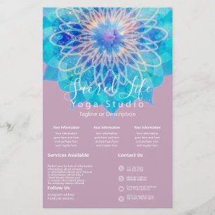 Prospectus 14 Cm X 21,6 Cm Mandala de lumière angélique rose Intro Services