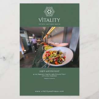 Prospectus 14 Cm X 21,6 Cm Mandala Logo Forest Green Élégant Professionnel