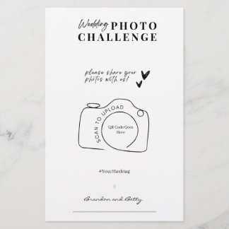 Prospectus 14 Cm X 21,6 Cm Mariage Photo Challenge, I Spy Mariage Jeu