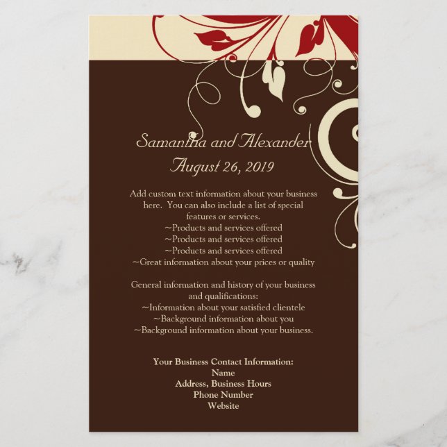 Prospectus 14 Cm X 21,6 Cm Marron/Crème/Rouge Sens Inverse Programme/Flyer (Devant)