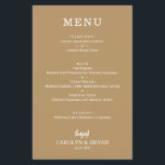 Prospectus 14 Cm X 21,6 Cm Menu Budget Simple Gold Mariage<br><div class="desc">Un excellent rapport qualité-prix, un menu de 5, 5 po x 8, 5 po en or est imprimé sur du papier mat mince et léger de 80 lb et vous propose vos choix alimentaires en lettres blanches chic. Parfait pour une réception de mariage moderne, un dîner de répétition mariage, une...</div>
