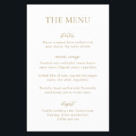 Prospectus 14 Cm X 21,6 Cm Menu de mariage simple et moderne à petit budget e<br><div class="desc">Flyer de menu de mariage moderne avec un design simple et élégant.</div>