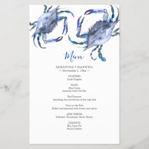 Prospectus 14 Cm X 21,6 Cm Menus du budget de l'ébullition du crabe