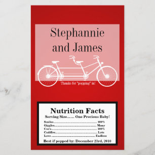 Prospectus 14 Cm X 21,6 Cm Microwave Popcorn Wrapper Crimson Red Double Bike