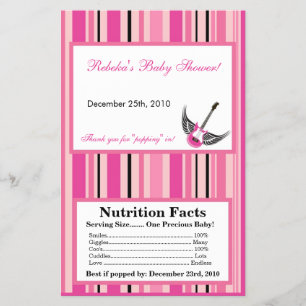 Prospectus 14 Cm X 21,6 Cm Microwave Popcorn Wrapper Girl Pink Punk Crâne ros