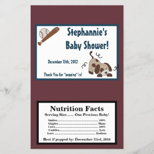 Prospectus 14 Cm X 21,6 Cm Microwave Popcorn Wrapper Lil League Chien chiot