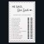 Prospectus 14 Cm X 21,6 Cm Minimaliste, il a dit qu'elle a dit nuptiale douch<br><div class="desc">Conçu pour se coordonner avec notre collection Scalloped Border, ce minimalis mignon, a-t-il dit, le jeu de douche nuptiale présente un design classique avec une touche unique - la bordure en échalotes est d'une sorte, et va sûrement ajouter une légère touche rétro à ce jeu. Si vous voulez attirer l'attention...</div>