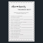 Prospectus 14 Cm X 21,6 Cm Minimaliste qui connaît la mariée meilleure douche<br><div class="desc">Conçu pour se coordonner avec notre collection Scalloped Border, ce mignon minimaliste qui connaît la mariée meilleur jeu de douche nuptiale dispose d'un design classique avec une torsion unique - la bordure à pétales est une d'une sorte, et va sûrement ajouter une légère touche rétro à ce jeu. Si vous...</div>