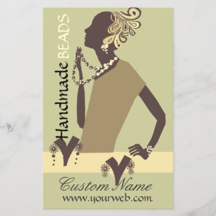 Prospectus 14 Cm X 21,6 Cm Modèle de bijou de mode Perle de femme moderne