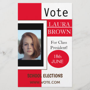 Prospectus 14 Cm X 21,6 Cm Modèle de campagne électorale