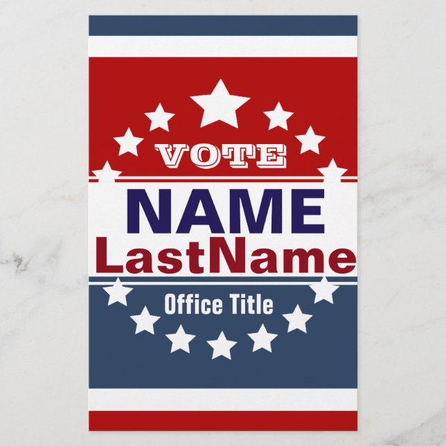 Prospectus 14 Cm X 21,6 Cm Modèle de campagne vide (Devant)