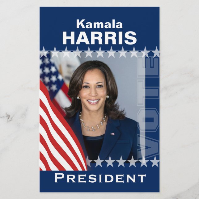 Prospectus 14 Cm X 21,6 Cm Modèle de la campagne Kamala Harris (Devant)