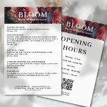 Prospectus 14 Cm X 21,6 Cm Modern Flower Salon Pricelist QR Code<br><div class="desc">Custom Modern Floral Salon QR Code Price List Flyers.</div>