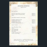 Prospectus 14 Cm X 21,6 Cm Modern  Glitter Salon Price List   Flyer<br><div class="desc">Modern,   glitter,  salon,  price list flyer. Edit your product in a few minutes by adding your data. You can change the font/color/position by "further personalization".</div>