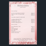 Prospectus 14 Cm X 21,6 Cm Modern  Glitter Salon Price List Flyer<br><div class="desc">Modern,   glitter,  salon,  price list flyer. Edit your product in a few minutes by adding your data. You can change the font/color/position by "further personalization".</div>