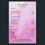 Prospectus 14 Cm X 21,6 Cm Modern Watercolor Gold Glitter  Flyer<br><div class="desc">Modern,  Watercolor,  Gold Glitter Flyer. on both sides. Designed for designers,  stylists,  lounges,  hair and make-up artists,  nails and Lash artists,  wellness center and more.</div>