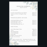 Prospectus 14 Cm X 21,6 Cm Modern White Grey Leafy Flyer<br><div class="desc">Modern leafy flyer in white,  grey. Edit your product in minutes by adding your data. You can change the font/color/position by "further personalization".</div>