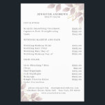 Prospectus 14 Cm X 21,6 Cm Modern, White Grey-Pink Leafy Flyer<br><div class="desc">Modern leafy flyer  in white,  grey-pink. Edit your product in minutes by adding your data. You can change the font/color/position by "further personalization".</div>