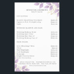 Prospectus 14 Cm X 21,6 Cm Modern, White Purple Leafy Flyer<br><div class="desc">Modern green layer in white,  purple. Edit your product in minutes by adding your data. You can change the font/color/position by "further personalization".</div>