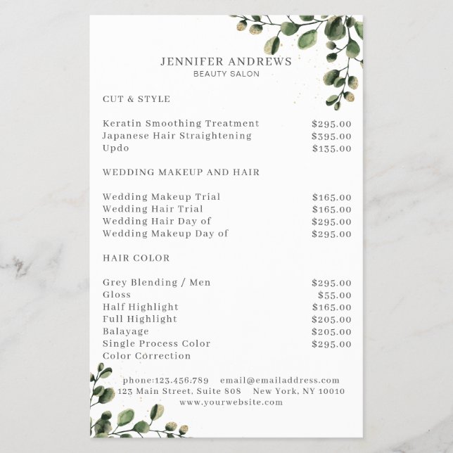Prospectus 14 Cm X 21,6 Cm Moderne, Flyer de verdure (Devant)