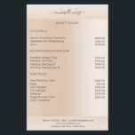 Prospectus 14 Cm X 21,6 Cm Moderne minimale Beige Hautfarbe<br><div class="desc">Modernes Business,  minimalisme,  beige. Entworfen für Designer,  Stylist,  Salons,  Haare und Make-up Künstler,  Nägel und Lash Künstler,  Wellness-Centre und mBearbeiten Sie die Karte,  indem Sie Ihre Daten eingeben. Sie können den Schriftart,  die Farbe und die Position individuell durch "weitere Personalisierung" auswählen.</div>