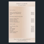 Prospectus 14 Cm X 21,6 Cm Moderne minimale Beige Hautfarbe<br><div class="desc">Modernes Business,  minimalisme,  beige. Entworfen für Designer,  Stylist,  Salons,  Haare und Make-up Künstler,  Nägel und Lash Künstler,  Wellness-Centre und mBearbeiten Sie die Karte,  indem Sie Ihre Daten eingeben. Sie können den Schriftart,  die Farbe und die Position individuell durch "weitere Personalisierung" auswählen.</div>