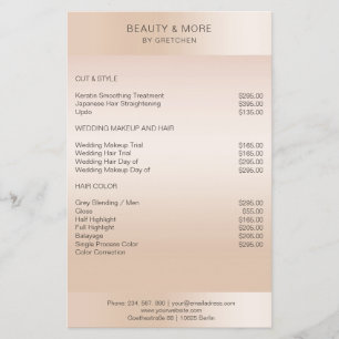 Prospectus 14 Cm X 21,6 Cm Moderne minimale Beige Hautfarbe