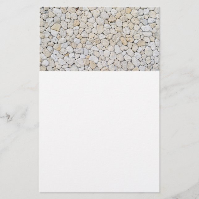 Prospectus 14 Cm X 21,6 Cm Motif de galets (Devant)