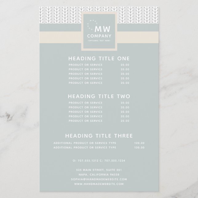 Prospectus 14 Cm X 21,6 Cm Motif Kits Moderne Main Professionnelle Fabriquée (Devant)