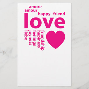Prospectus 14 Cm X 21,6 Cm Mots d'amour