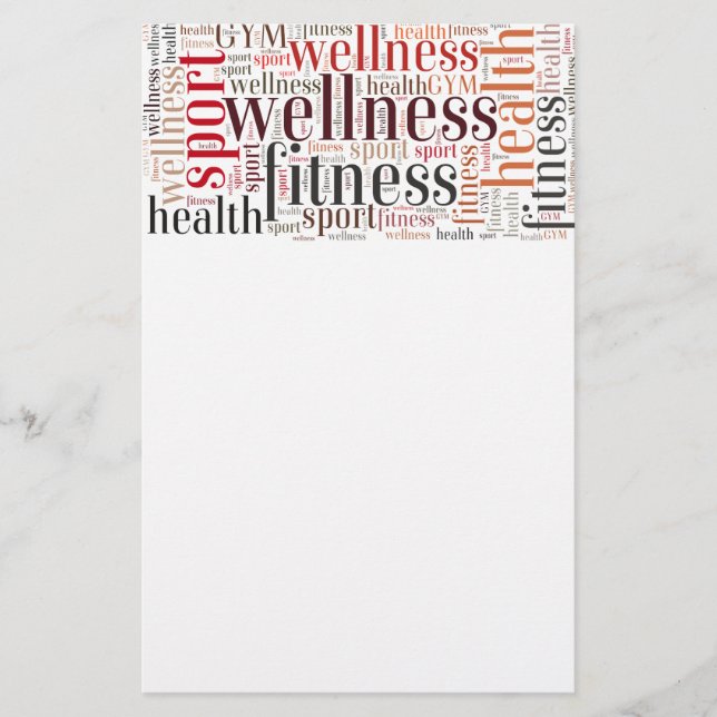 Prospectus 14 Cm X 21,6 Cm Mots fitness (Devant)