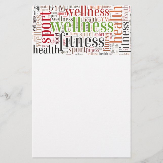 Prospectus 14 Cm X 21,6 Cm Mots fitness (Devant)