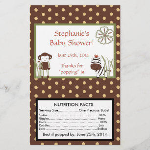 Prospectus 14 Cm X 21,6 Cm Nali Jungle Wrapper Personnalisé Microwave Popcorn