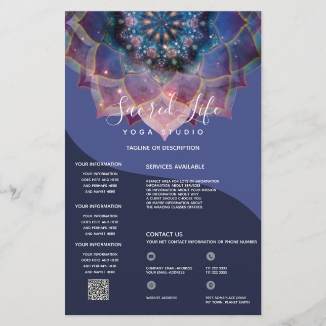 Prospectus 14 Cm X 21,6 Cm Nebula Bloom | Mandala (Devant)