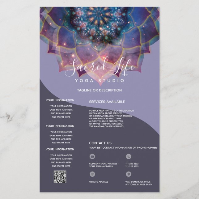 Prospectus 14 Cm X 21,6 Cm Nebula Bloom | Mandala (Devant)