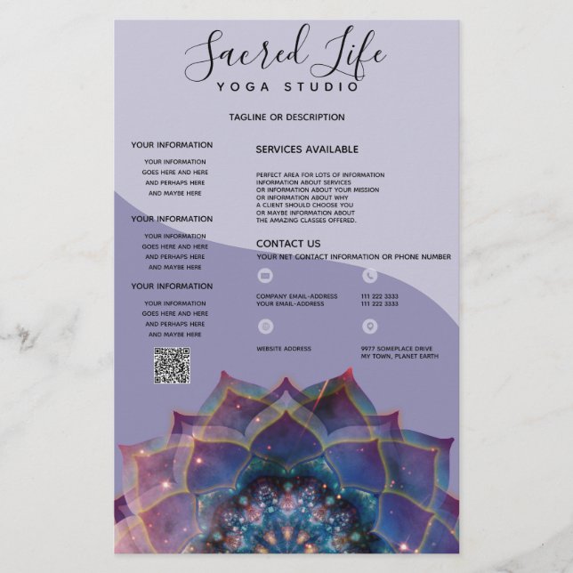 Prospectus 14 Cm X 21,6 Cm Nebula Bloom | Mandala (Devant)