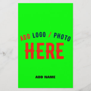PROSPECTUS 14 CM X 21,6 CM NEON VERT MODERNE ET ÉLÉGANT MARQUE VÉRIFIÉE