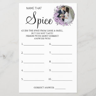 Prospectus 14 Cm X 21,6 Cm Nom d'orchidée qui épice carte de jeu pour enterre