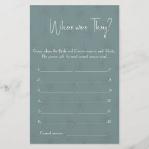 Prospectus 14 Cm X 21,6 Cm Où étaient-ils ? Circulaire de la carte de jeu de