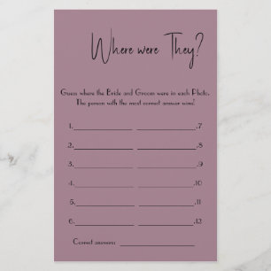 Prospectus 14 Cm X 21,6 Cm Où Étaient-Ils ? Circulaire de la carte de jeu Fêt