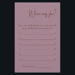 Prospectus 14 Cm X 21,6 Cm Où était-elle ? Circulaire de la carte de jeu de d<br><div class="desc">Faites-le vous-même en ajoutant votre texte. Pour accéder aux outils de montage avancés, accédez à Personnaliser, faites défiler et appuyez sur le lien "cliquer pour customiser plus loin". Pour plus de designs correspondants cliquez sur le lien "Autres produits de cette collection"</div>