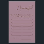 Prospectus 14 Cm X 21,6 Cm Où était-elle ? Circulaire de la carte de jeu de d<br><div class="desc">Faites-le vous-même en ajoutant votre texte. Pour accéder aux outils de montage avancés,  accédez à Personnaliser,  faites défiler et appuyez sur le lien "cliquer pour customiser plus loin". Pour plus de designs correspondants cliquez sur le lien "Autres produits de cette collection"</div>