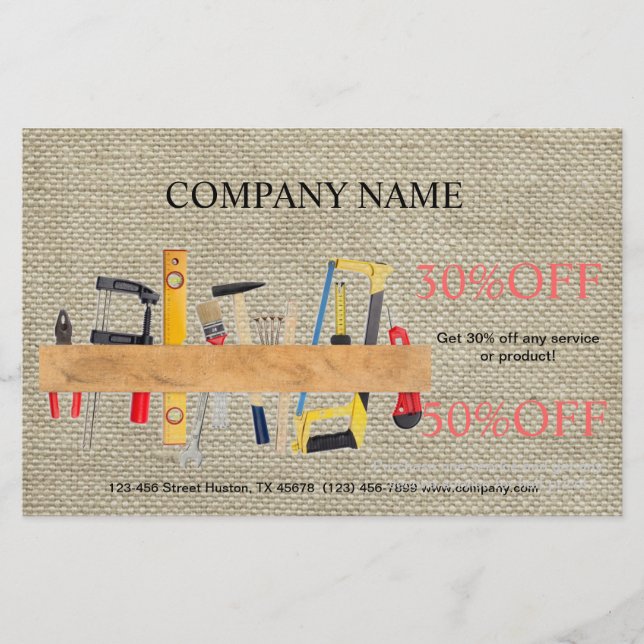 Prospectus 14 Cm X 21,6 Cm Outils de rénovation Manuyman Construction de menu (Devant)