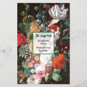 Prospectus 14 Cm X 21,6 Cm Papier d'enveloppement de savon floral 5,5 po x 8,