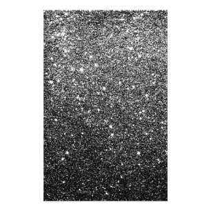 Prospectus 14 Cm X 21,6 Cm Parties scintillantes élégantes de noir de Faux