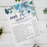 Prospectus 14 Cm X 21,6 Cm Pastel Blue Rose Floral Jeu Plus ou moins<br><div class="desc">Au-dessus ou sous la douche nuptiale jeu. Collection florale pastel bleu aquarelle de roses sauvages peints à la main. Les articles correspondants pour compléter votre collection d'événements sont disponibles dans notre boutique Zazzle!</div>