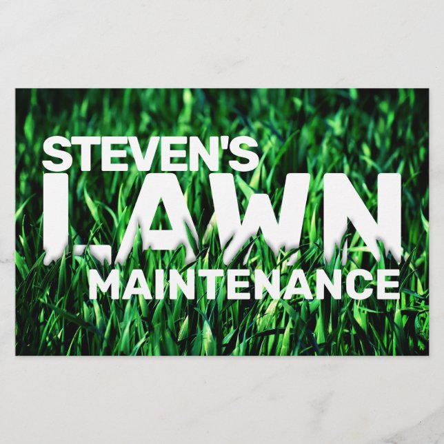 Prospectus 14 Cm X 21,6 Cm Pelouse de couverture d'herbe inspirée (Devant)