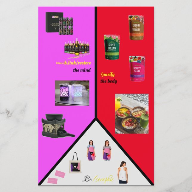 Prospectus 14 Cm X 21,6 Cm Petite circulaire à contraste - Adaptation A6 (Devant)